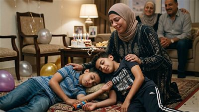 أم وولادها التوأم بيقعوا ميتين فجأة في عيد ميلاد