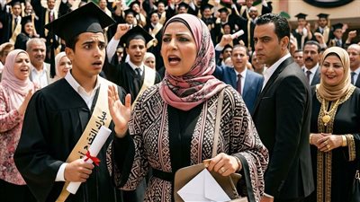 في عز حفلة تخرج ابني